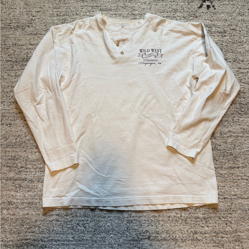Wild West Long Sleeve Henley Shirt